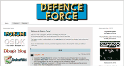 Desktop Screenshot of defence-force.org