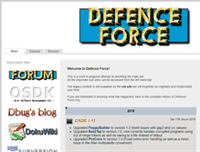 Tablet Screenshot of defence-force.org